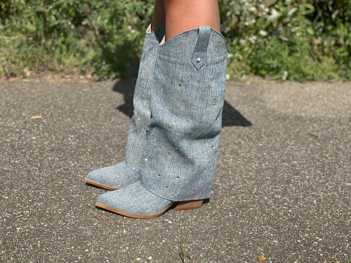 COACHELLA DENIM BOOTS