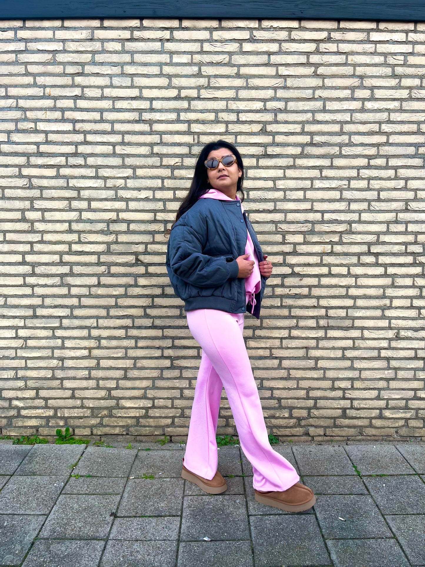 MEGAN BOMBER GREY
