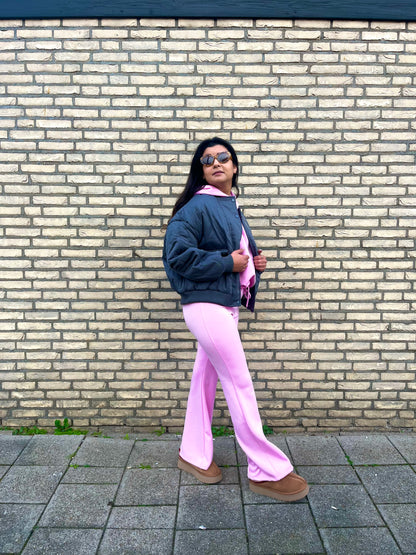 MEGAN BOMBER GREY