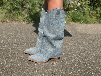 COACHELLA DENIM BOOTS