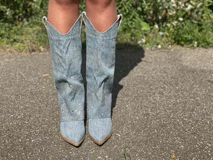 COACHELLA DENIM BOOTS